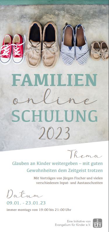 Flyler Familien-Online-Schulung 2023